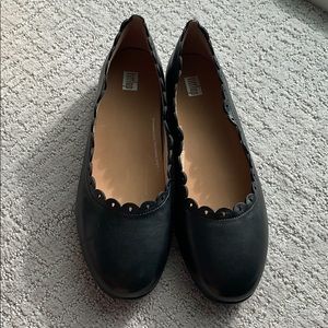Fit flop black flats Allegro floret ballerina